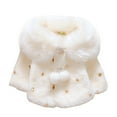 thumbnail image 4 of Baby Girls Infant Fur Warm Coat Cloak Overcoat Hoodies Cute Outdoor Suit 0-35 Months, 4 of 7
