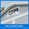 thumbnail image 3 of Dextrus Resin Storage Shed with Reinforced Floor, 6.2x3.4 FT Outdoor Storage Shed with Lockable Door, Window and Vents, 3 of 5