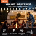 thumbnail image 2 of VEVOR 200FT LED Outdoor String Patio Lights Waterproof ST38 Shatterproof Bulbs, 2 of 9