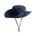 thumbnail image 2 of YAOBAMM Sun Hat Men Hat Wide Brim Adjustable Windproof Rope Quick Drying Casual Protection Solid Color Outdoor Visor Fisherman Hat, 2 of 7