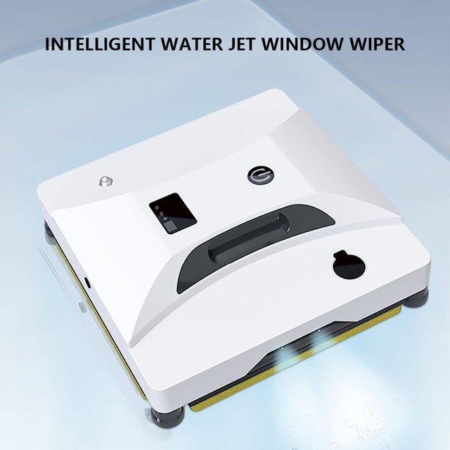 Robot De Limpieza De Ventanas Robot de limpieza inteligente de vidrio Limpiaparabrisas automático con control remoto (blanco EE. UU.)