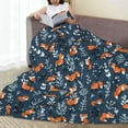 thumbnail image 6 of Pofeuu cute fall fox Print Ultra-Soft Micro Fleece Blanket,for Bed Or Sofa,All Season Throw Blankets Flannel Blanket-80"x60", 6 of 7