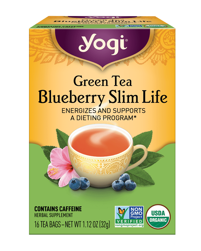 Yogi Tea, Green Tea Blueberry Slim Life Tea, Tea Bags, 16 Ct