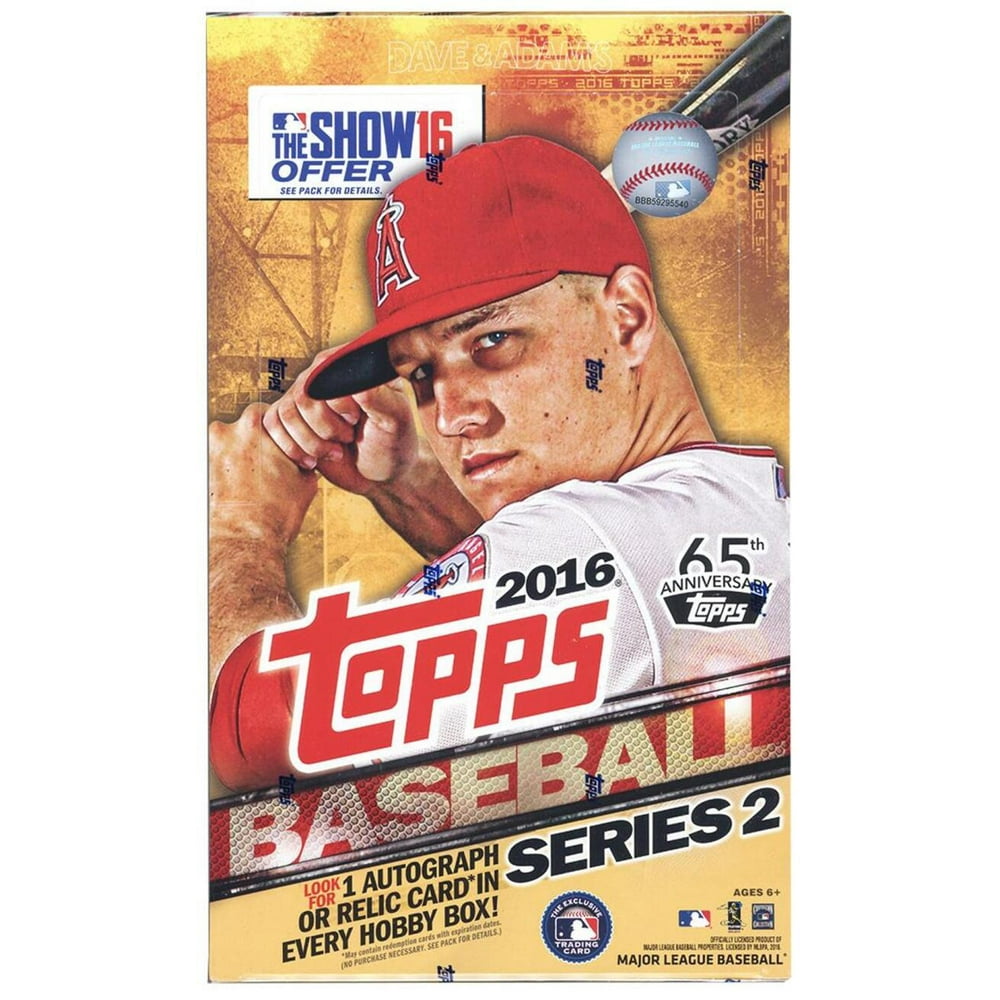 2016 Topps Series 2 Baseball Hobby Box (36 Packs) Factory Sealed