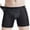 Black, variant on HUPOM Men'S Underwear Underwear For Men Pack Medium waist Comfort Waist Solid Boxer Briefs Black 2XL