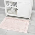 thumbnail image 3 of Alfombras de baño mDesign Hydra Collection, 3 unidades, color rosa y rubor, 3 of 9
