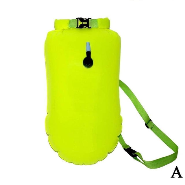 Inflatable Open Water Swim Buoy Dry Bag Device Buoy Float NEW Tow S FAST