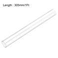 thumbnail image 3 of Uxcell 0.86''IDx0.98''ODx1Ft Rigid Round Clear Polycarbonate Plastic Tubing 2 Pack, 3 of 6