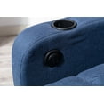 thumbnail image 6 of Button Tufted Convertible Chair Bed Sleeper, Pull Out Single Lounge Couch with Wireless Charger and Adjustable Back, 3-In-1 Sleeper Chair for Living Room, Bedroom, Truck Delivery In 2-3 Weeks, Navy, 6 of 9