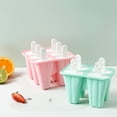 thumbnail image 4 of Popsicle Molds 4 Pieces Silicone Ice Pop Molds Popsicle Mold Reusable Easy Release Ice Pop Maker ice cream molds, 4 of 6