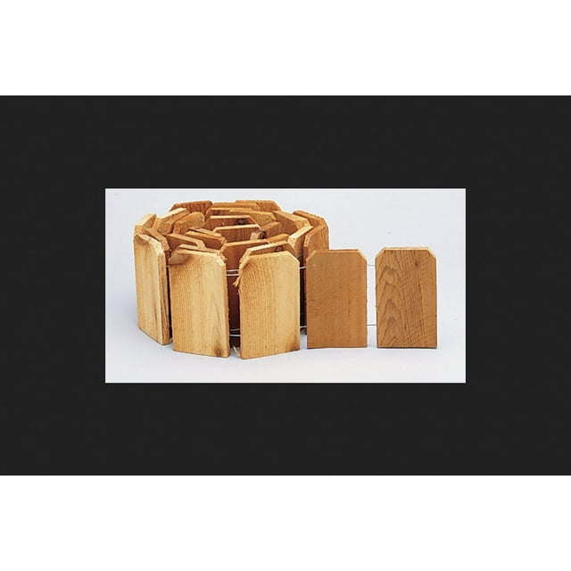 Borde de jardín Deflecto RC41, 15 cm x 3 m, cedro tostado