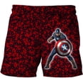thumbnail image 1 of Marvel Children's Shorts Superhero Spiderman Casual Kids Boy Pants Hulk Captain America Shorts Boys Cartoon Beach Shorts Girl5T Gong Bohan LED, 1 of 2