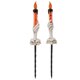 thumbnail image 5 of 2 uds., estacas de luz de vela de Halloween, luz cálida, 120mah, luz de vela de mano fantasma de esqueleto de plástico para Halloween, naranja, 5 of 5