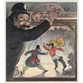 thumbnail image 2 of Udo Keppler 20x22 Gold Ornate Framed and Double Matted Museum Art Print Titled - The Isthmian Canal Game (1902), 2 of 4