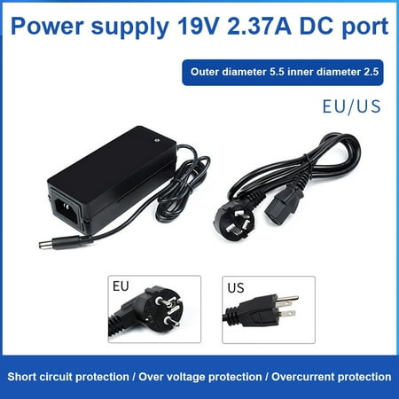 

45W Power Adapter 19V Outer Diameter 5.5 Inner Diameter 2.1 (US Plug)