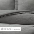 thumbnail image 6 of Cloud Weave Textured Comforter Set Plush All-Season Down Alternative Bedding - Comfort Canopy, 6 of 18
