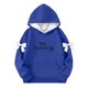 thumbnail image 2 of Camiseta de manga larga con lazo para niños, cuello redondo liso, parte superior lisa, adecuada para niños y niñas, sudadera con capucha para niñas, parte superior de poliéster, 2 of 6