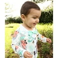 thumbnail image 6 of Noah's Boytique Baby Boy Woodland Theme Print Cardigan Outfit 3 Piece Set with Mint Bow Tie 12-18 Months, 6 of 6