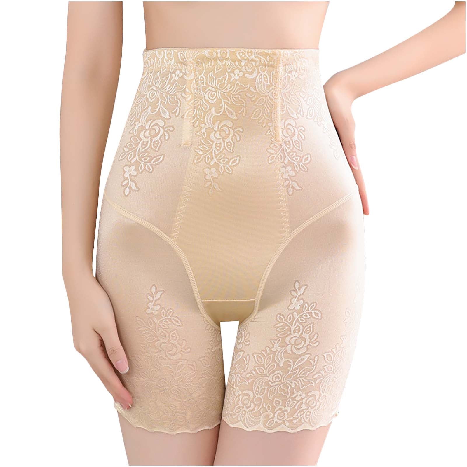 High Waist Thigh Slimmer Tummy Control Shapewear USA Made Fabric Body Shaper Womens Lace Panties