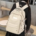 thumbnail image 6 of HJYCHN School Backpack for Girls Large Capacity Multi Compartment Computer Daypack for Middle Kids Girl School Backpack Khaki One Size, 6 of 9