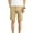 Khaki, variant on HAOYUNL Mens Cotton Cargo Shorts Casual Stretch Summer Shorts Casual Athletic Five Pants with Pockets
