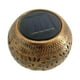 thumbnail image 3 of Adorno de luz solar hueca, regalo decorativo, impermeable, para decoración del hogar, lámpara de jardín para cumpleaños, mesa de jardín, patio y Bronce, 3 of 8