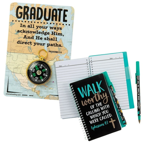 Religious Graduation Group Gifts Set, Home Decor, Graduation, 24 Pieces