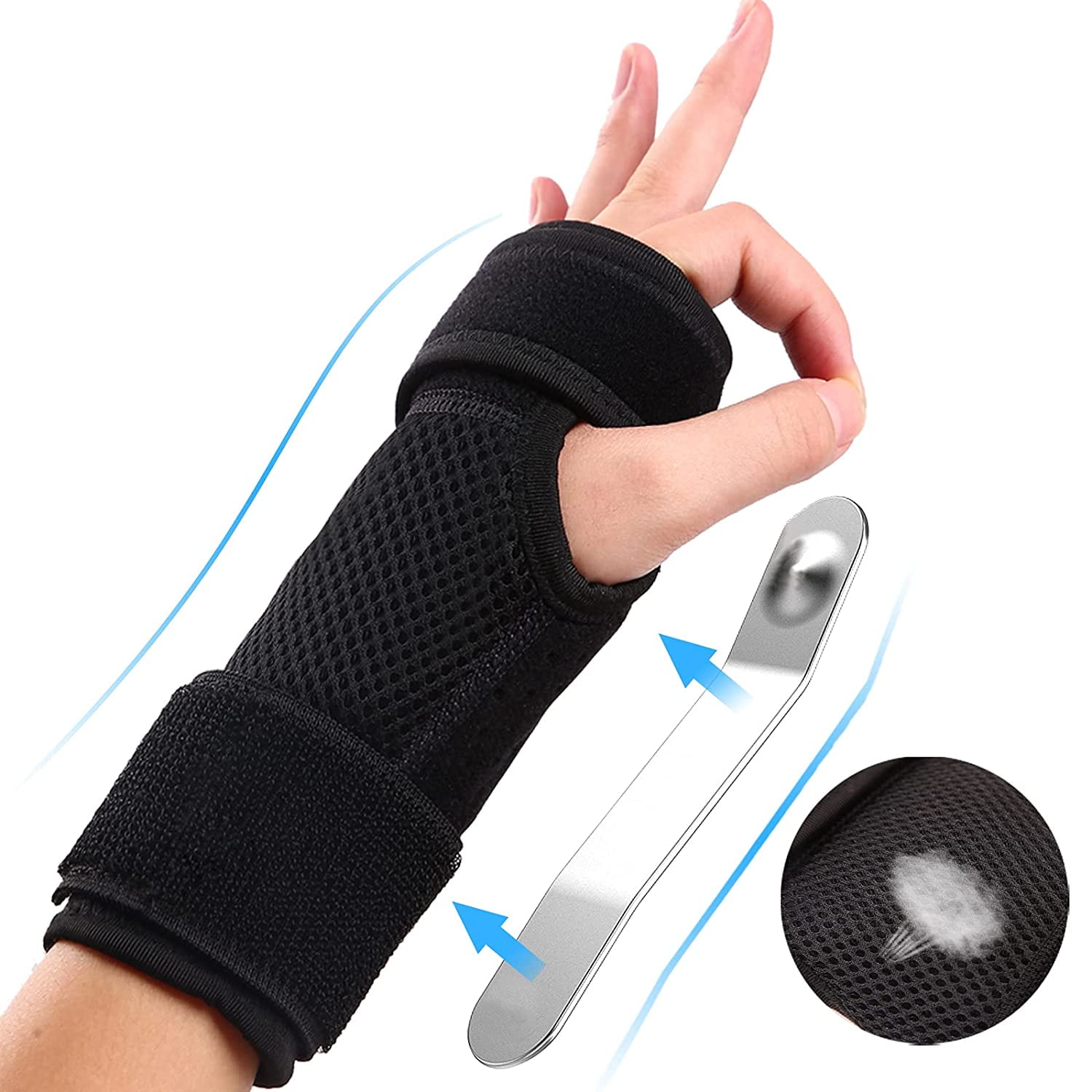 Wrist Brace Support Hand Compression Strap Carpal Tunnel Sport Arthritis Running 
