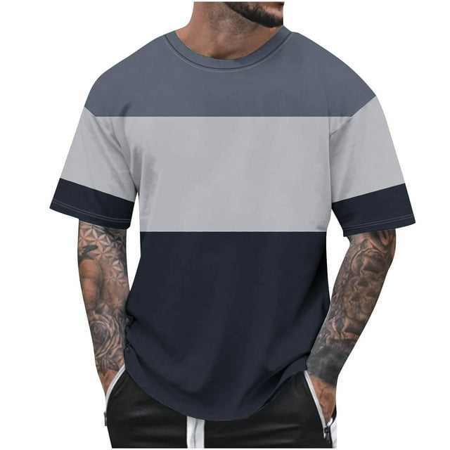 Birdeem T-Shirt Imprimé à Col Rond Décontracté d'Été pour Hommes