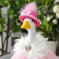 thumbnail image 5 of Happy Birthday Porch Goose Outfit with Hat and Tutu Skirt for 23inch Statues Reusable Birthday Yard Goose Costume Set for Outdoor Yard Decor, 5 of 5
