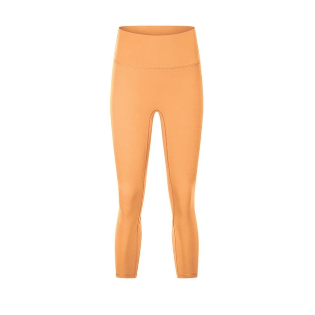 Pantalones de yoga de cintura alta y levantamiento de cadera desnudos, ajustados y elásticos, para adelgazar el abdomen, para correr y hacer ejercicio, para mujer