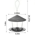 thumbnail image 6 of DISEN Bird Feeders for Outside, Bird Feeder, Wild Bird Seed for Outside Feeders, Squirrel Proof Birds Feeder and Garden Decoration Yard for Bird Watchers (Grey), 6 of 9