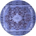 thumbnail image 1 of Ahgly Company Indoor Round Persian Blue Traditional Area Rugs, 7' Round, 1 of 4