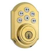 KWIKSET 909 LO3 SMT Electronic Deadbolt Lock,Brass,6 Button