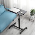 thumbnail image 2 of Mesita de noche sobre cama, soporte móvil para laptop, mesa inclinable con ruedas, mesa de bandeja ajustable de altura para laptop, cama, sofá, mesa auxiliar (negro), 2 of 4