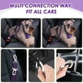 thumbnail image 2 of Arnés de coche para perros Lukovee, ajustable, morado, para perros pequeños, 2 of 8