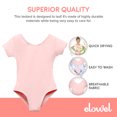 thumbnail image 4 of Girls' Team Basics Short Sleeve Leotard Baby Pink (size-6-8 ), 4 of 7