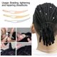 thumbnail image 2 of Juego de 3 trenzas sucias para el cabello JM Aguja de ganchillo y enhebrador de peluca, 2 of 5
