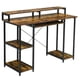 thumbnail image 4 of Costway Escritorio para ordenador con repisas, soporte para monitor, bandeja para teclado, mesa resistente 118 cm para casa y oficina, escritorio resistente, estilo simple y moderno, 4 of 4