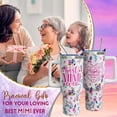 thumbnail image 3 of Mimi Mothers Day Gifts for Women Grandma from Grandkids, 40 oz Best Mimi Ever Cup Tumbler with Handle Lid and Straw, 3 of 6