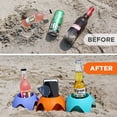 thumbnail image 3 of 95272FUNN 5 pack Sand Beach Cup Holder,Essential for beach trips and parties with friends,Multicolor, 3 of 7