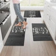 thumbnail image 2 of YIMEIS Welcome to the kitchen Fall Kitchen Mats Set of 2,Xmas Winter Seasonal Farmhouse Home Seasonal Decorations Rugs for Floor - 16''*24'' and 17''*47'' in, 2 of 10