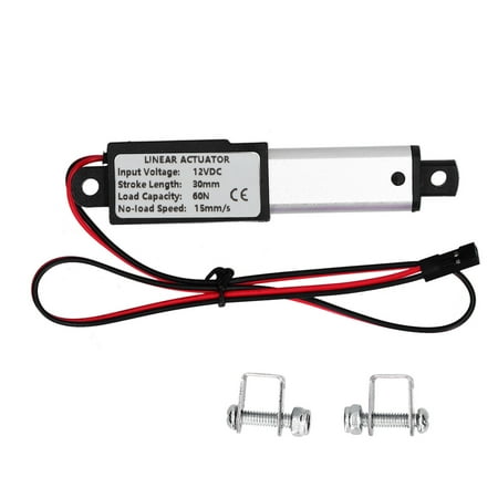 

PAOMIAN Mini Electric Linear Actuator Waterproof Micro Small Motion DC12V 30mm Stroke for Robot DIYForce 60N Speed 15mm/s