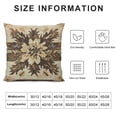 thumbnail image 5 of YINGXI Throw Pillow Cover Square Brown Pillow Case Decorative Men Women Boy Girl Room Cushion Cover 22x22in, 5 of 5