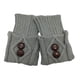 thumbnail image 1 of 1 par de calentadores de piernas de punto, medias de invierno cálidas para mujer, puños de botas gris claro, 1 of 9