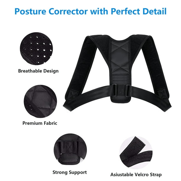 Posture corrector,Adjustable back brace belt,to Supports the upper back and  collarbone to provide pain relief for the neck,back shoulders 