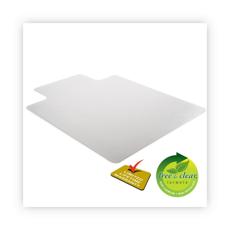 DuraMat Moderate Use Chair Mat, Low Pile Carpet, Roll, 36 x 48, Lipped, Clear DuraMat Moderate Use Chair Mat, Low Pile Carpet, Roll, 36 x 48, Lipped, Clear