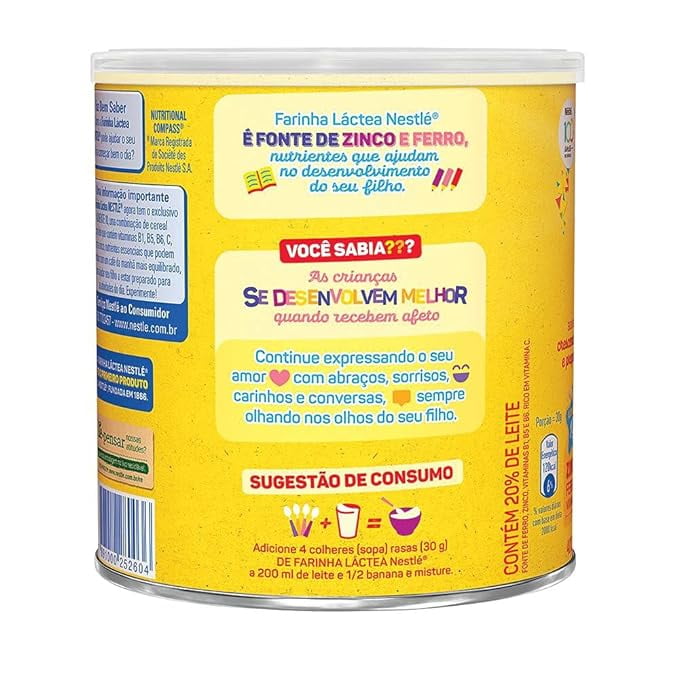 Lactea Cereal Flour Nestle 0.79 lb| Nestle Farinha Lactea 360G