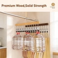 thumbnail image 4 of Closet Organizer with 12 Clips, Pants Hangers with Clips, Legging Organizer 360° Rotating Space Saving Hanging Closet Organizers and Storage (Wood, 1PC), 4 of 7