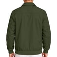 thumbnail image 6 of Men's Lightweight Casual Jacket Zip Up Jacket with Ribbed Cuffs and Collar, Long Sleeve Harrington Jacket with Zipper Pockets for Spring Fall Everyday Wear, 6 of 7